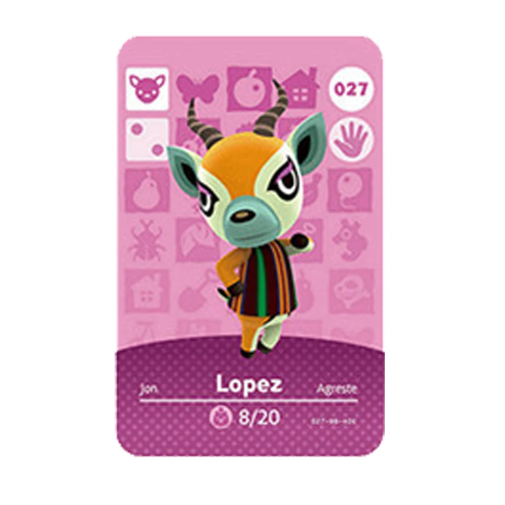 Karta Animal Crossing New Horizons do gier NS Amllbo Switch/Lite Card NFC Karty powitalne Seria 1 (001 do 037)