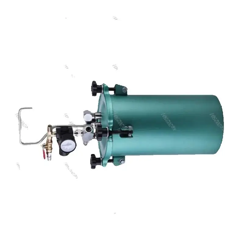 Cubo de presión de agua en agua de 5L, pistola pulverizadora profesional de gran diámetro, equipo de pintura con acabado de mármol de imitación para Impr en el hogar