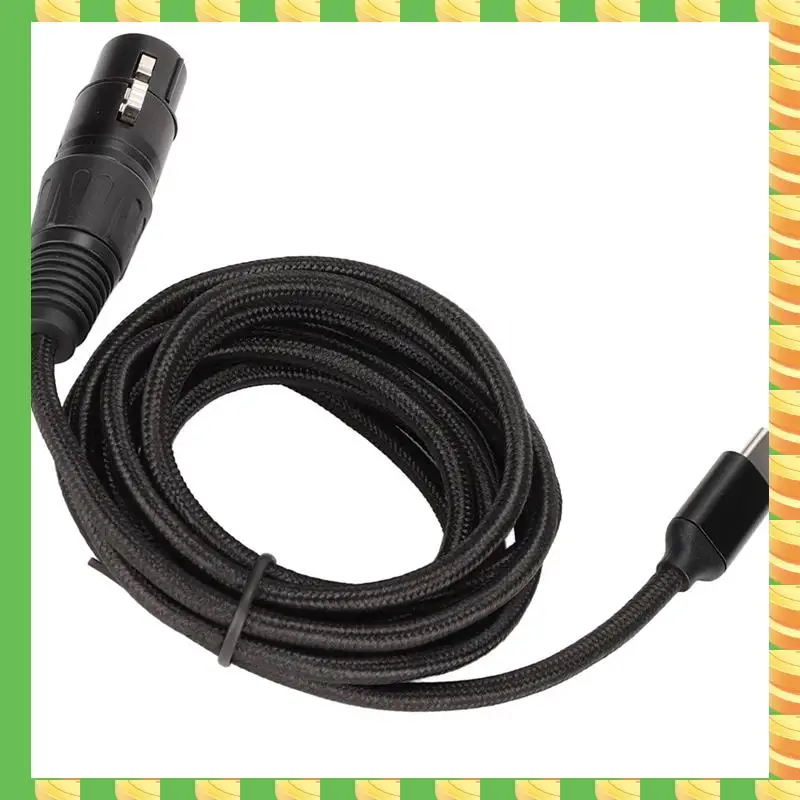 

AB53 Линия записи Тип C Микрофонный кабель USB C к XLR Женский кабель Низкий уровень шума HIFI Plug And Play USB C Микрофонный кабель