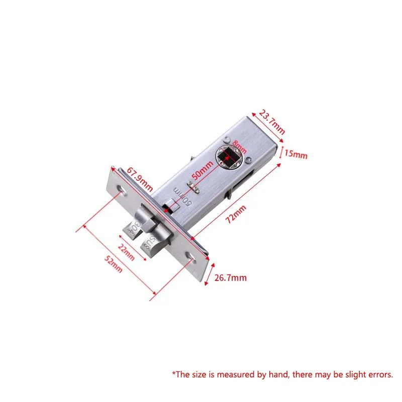 Amerikanischen Standard Hohe qualität 50mm 60mm 70mm einzigen latch smart lock einsteckschloss für holz tür – Detail 1