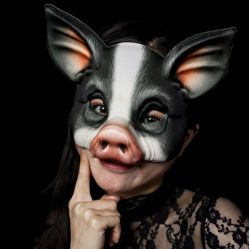 

Cosplay 3D Animal Pig Mask PU Foam Women Men Carnival Party Club Role Play Anime Mask Masquerade Party Cosplay Costume
