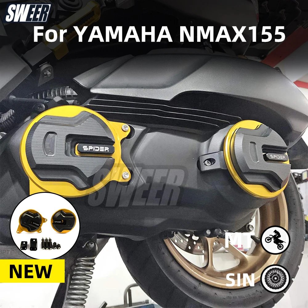 

FOR YAMAHA NMAX155 Nmax 155 Engine Protective Cover Motorcycle Engine Stator Cover Protector Guard Slider 2020-2023