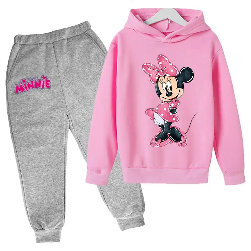 Mickey Mouse Minnie Mouse Hoodie Kids Clothes Girls Boys Autumn Hoodies For Children Disney Clothing Sets Kawaii Minnie hoodie