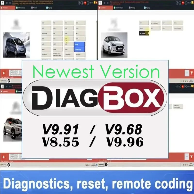 Car Diagnostic Tool Software Lexia3 Diagbox V9.91 v9.68 diagnosis V7.83 PP2000 V48/V25 Lexia-3 For Citroen/Peugeot