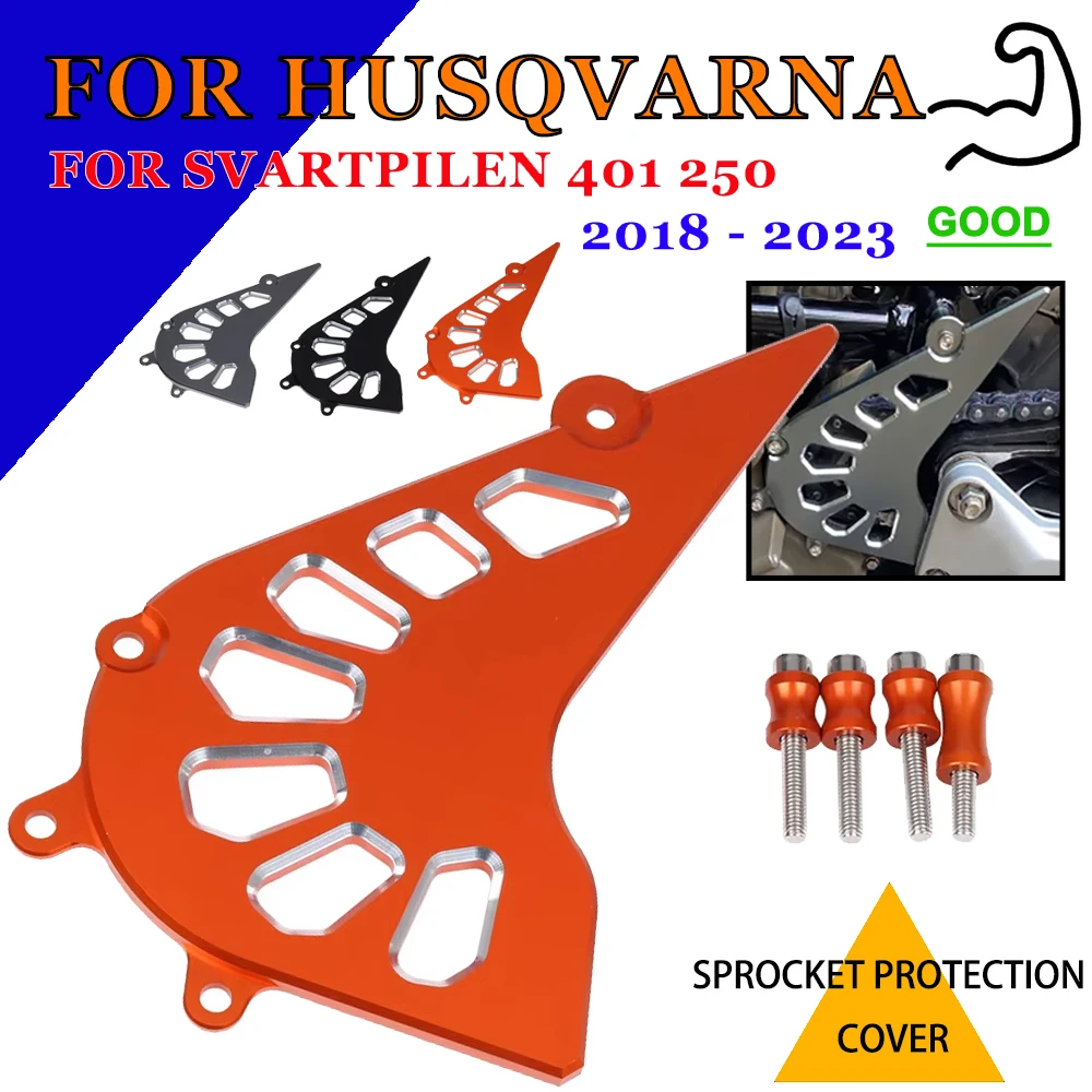 

Devices Gear Protection Cover For Husqvarna Svartpilen 401 250 2018 - 2023 Motorcycle Front Sprocket Chain Guard Protective