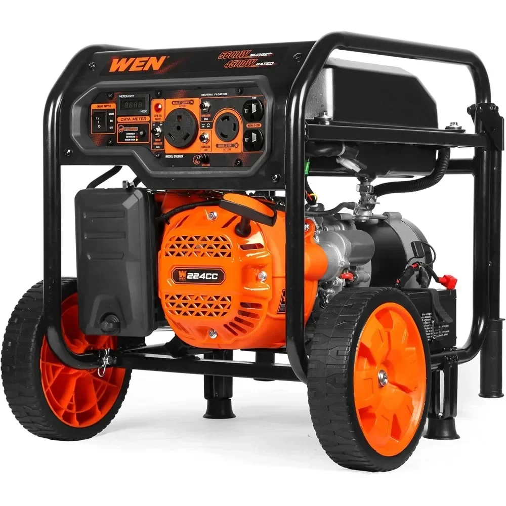 5600-Watt Portable Generator, Electric Start, 224cc, Transfer-Switch and RV-Ready with CO Shutdown Sensor for GN5602X