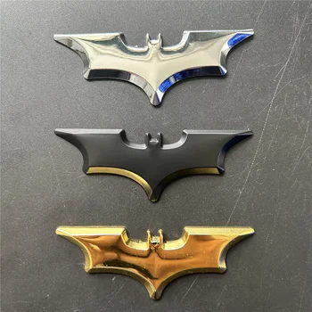 3D Car Stickers Cool Metal Bat Auto Logo Car Styling Metal Bat Badge Emblem Tail Decal Motorcycle Car Accessories Automobiles