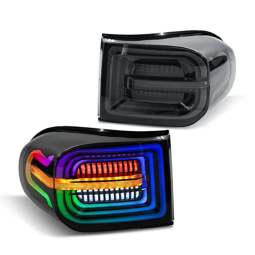 

RGB LED Tail lights For Toyota FJ Cruiser 2007 - 2015 Tail Lamps Auto Assembly Car Accessories Start Up Animation
