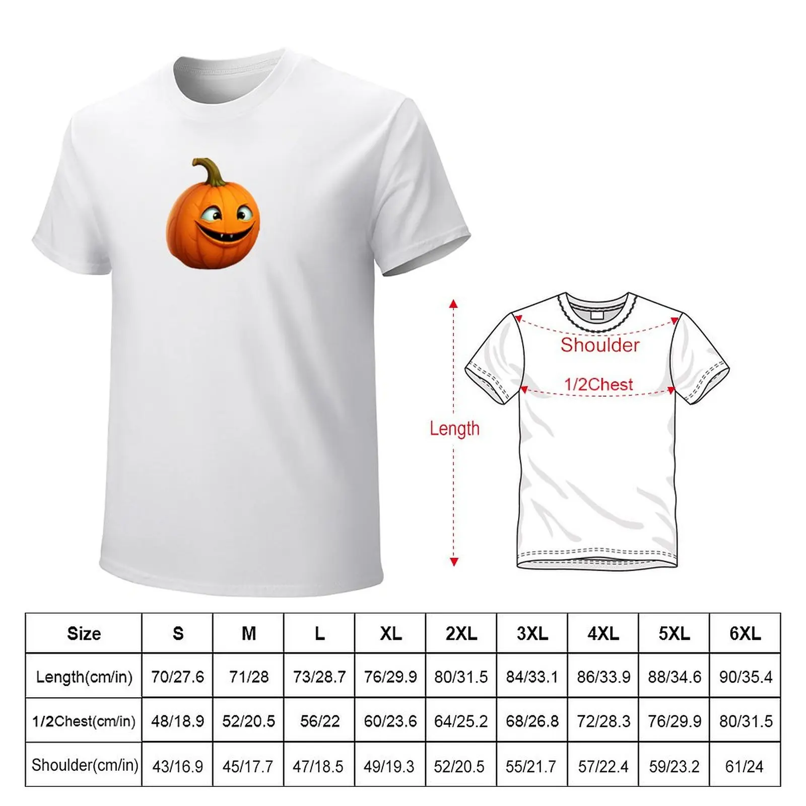 Pumpkin Sticker Silly T-shirt plus sizes sweat t shirt for men