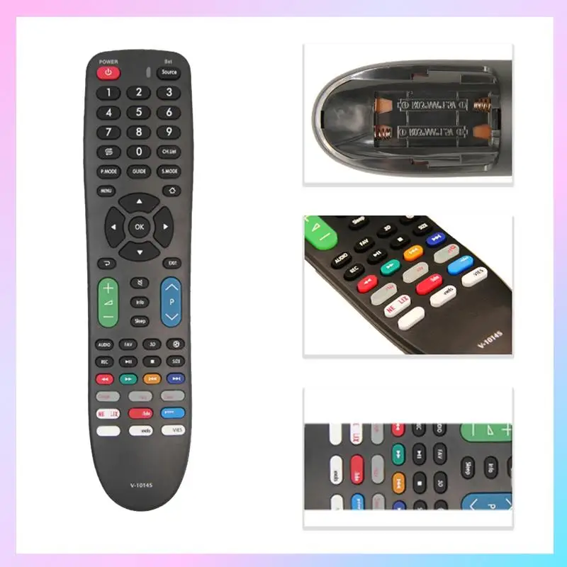 AB25-V-1014S Universal Remote Control Multi-Device Compatibility Easy Setup For TV, DVD A