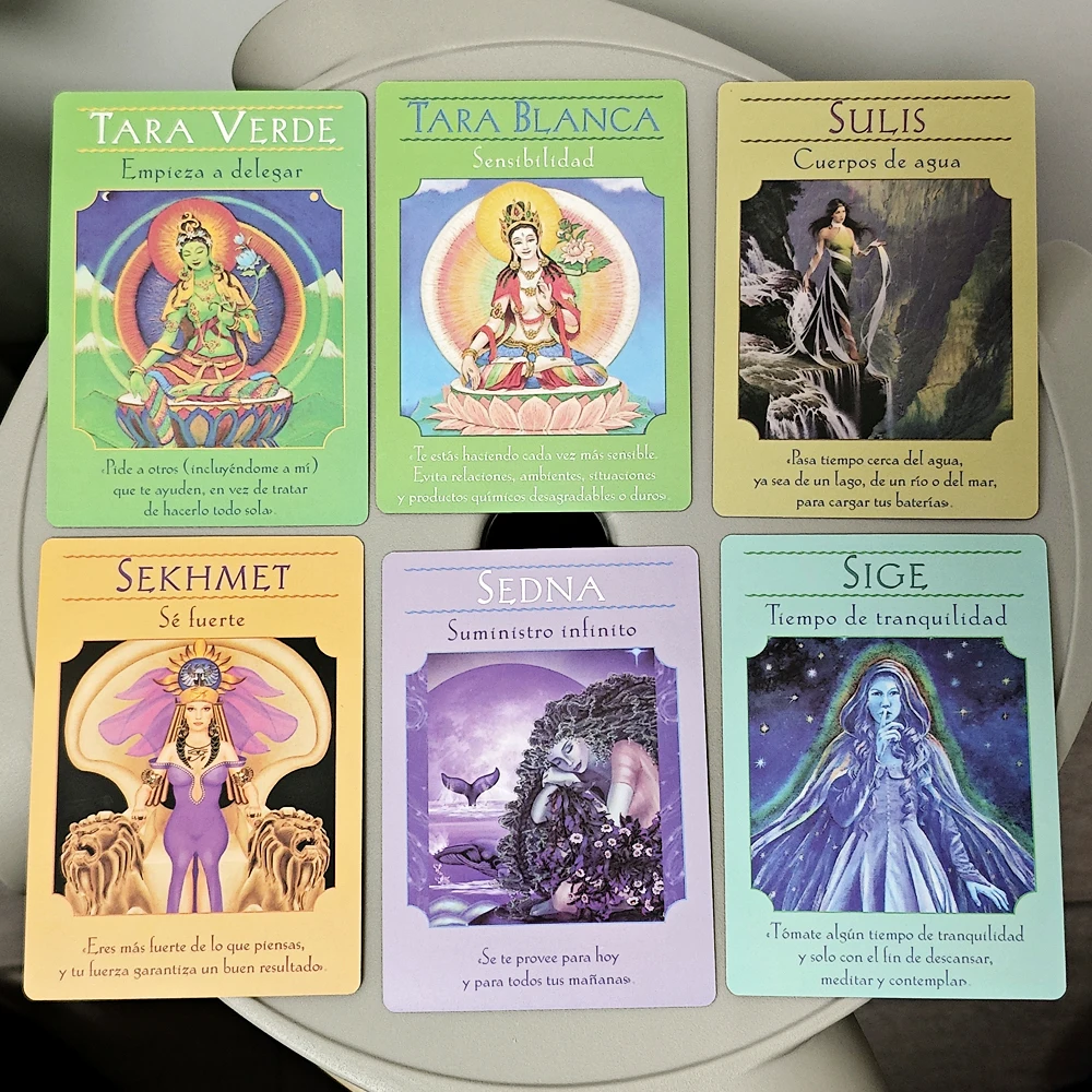 Goddess Guidance Oracle Deck 10.5*7.5cm 44 Pcs Oracle Cards Spanish Edition