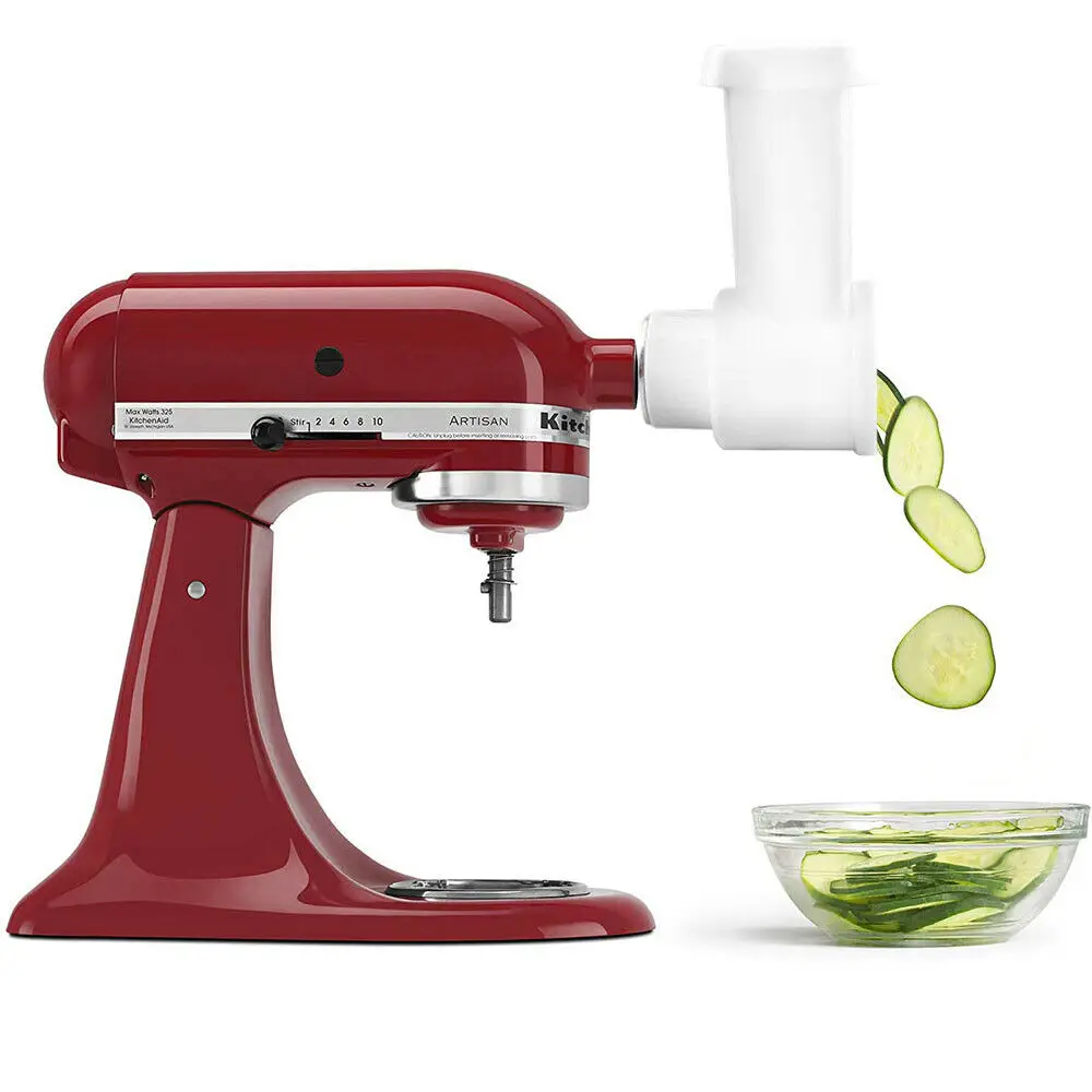 Slicer And Shredder Attachment 3 In 1 for KitchenAid Stand Mixers as Vegetable Chopper Accessory-Salad Maker Kitchen Meat Grinder view 3
