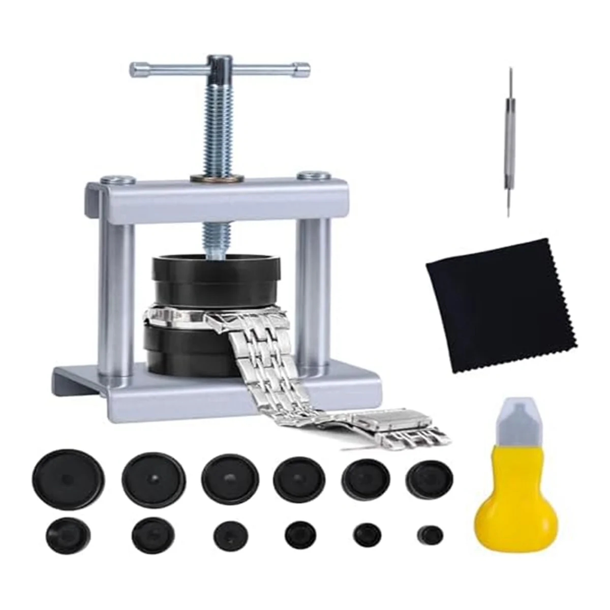 

CXZD-Watch Pressing Tool Kit, Used to Close the Watch Back Cover, Replace the Watch Battery, Suitable for Watch Repair Kits