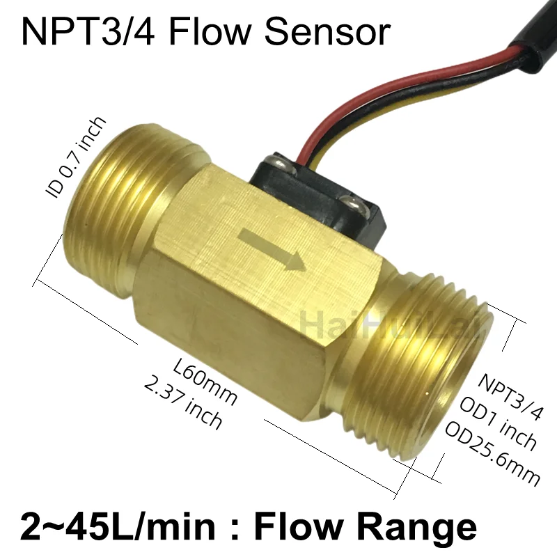 Der NPT3/4 DN20 Kupfer-Bronze Hall-Flow-Meter: Eine detaillierte Bewertung für präzise Flussmessung in der Praxis