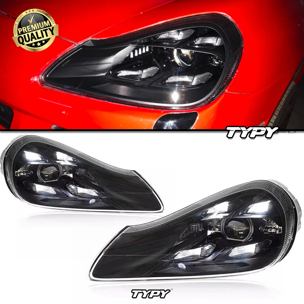 

TYPY для Porsche Cayenne 07-10 фара в сборе Cayenne 957, новые матричные светодиодные дневные ходовые огни