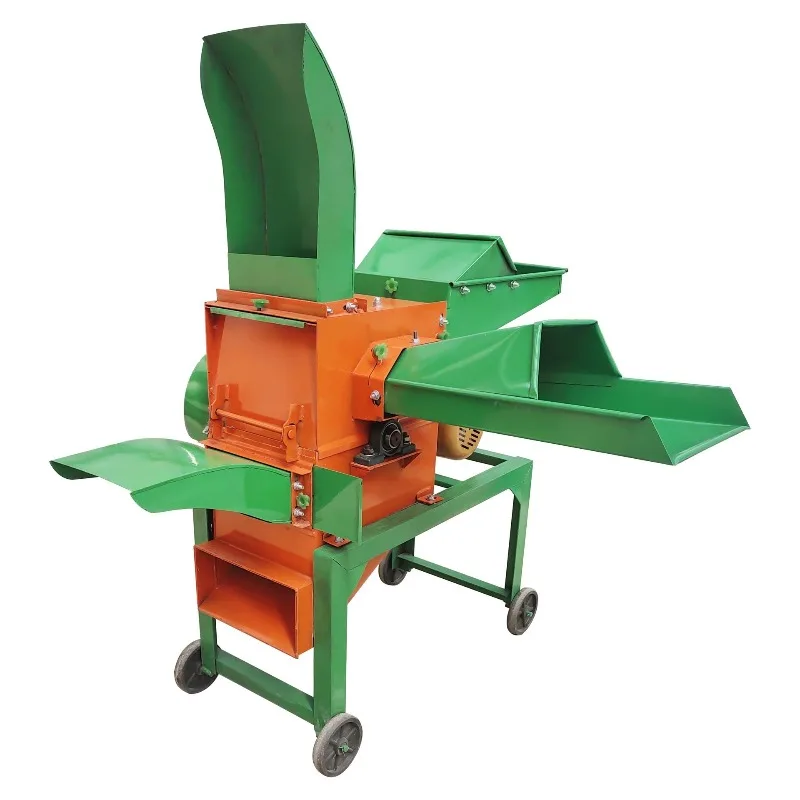 Hot sales  Head diesel Wet And Dry Hay Chaff Cutter Forage Crop Crusher Feed Processing Crop Straw Rubbing Filament Machine