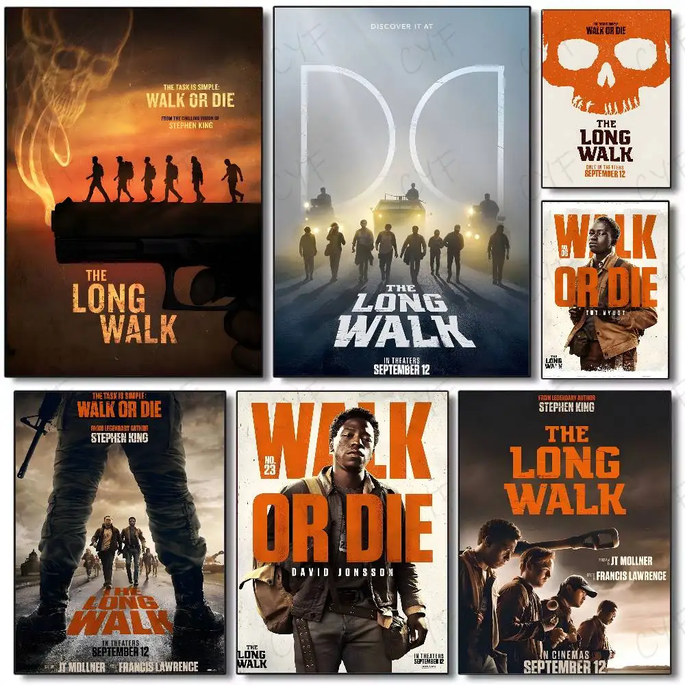 Heiße destopische Filme T-The Long Walk-MT Posterkunst mit Drucken Zuhause Schlafzimmer Wohnzimmer Dekoration Geschenk