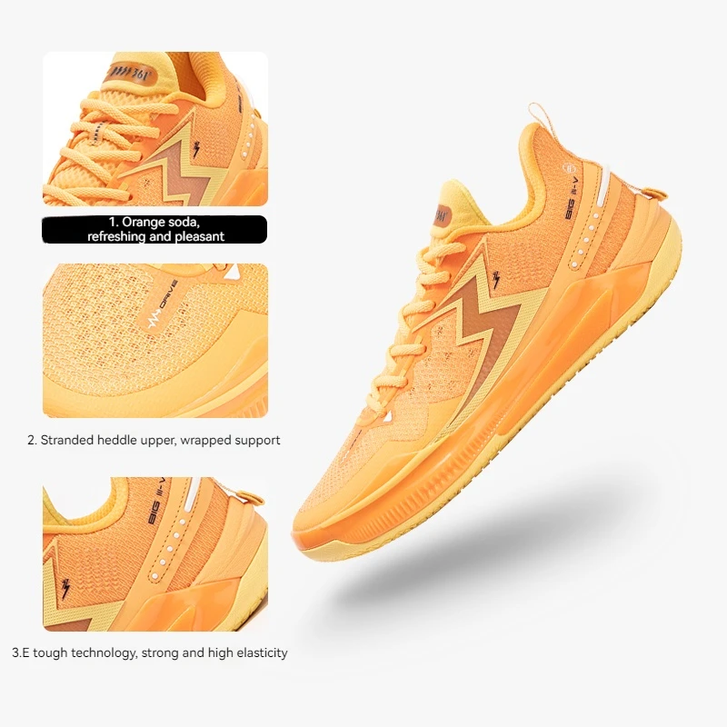 361 Degrees BIG3 5.0 Quick Men Basketball Sport Shoes Shock Absorption Non Slip Wearable Breathable Training Sneaker 572421106