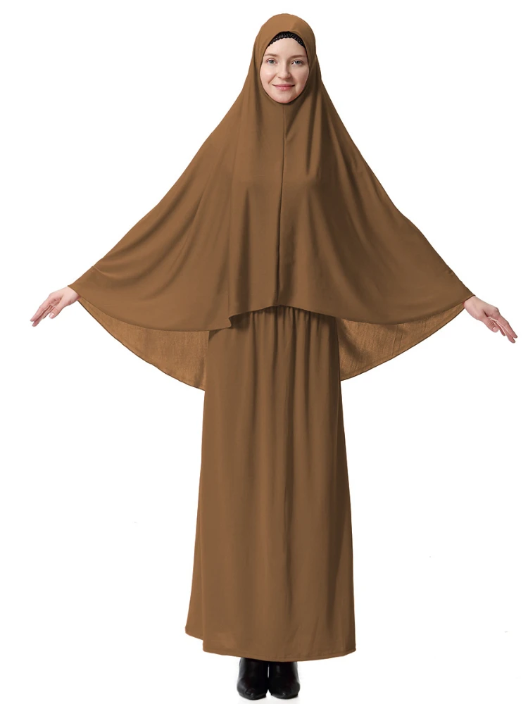 

Prayer Garment 2 Piece Set Women Khimar Abaya Long Hijab Skirt Full Cover Islam Clothes Burka Niqab Dress Ramadan Muslim 2026