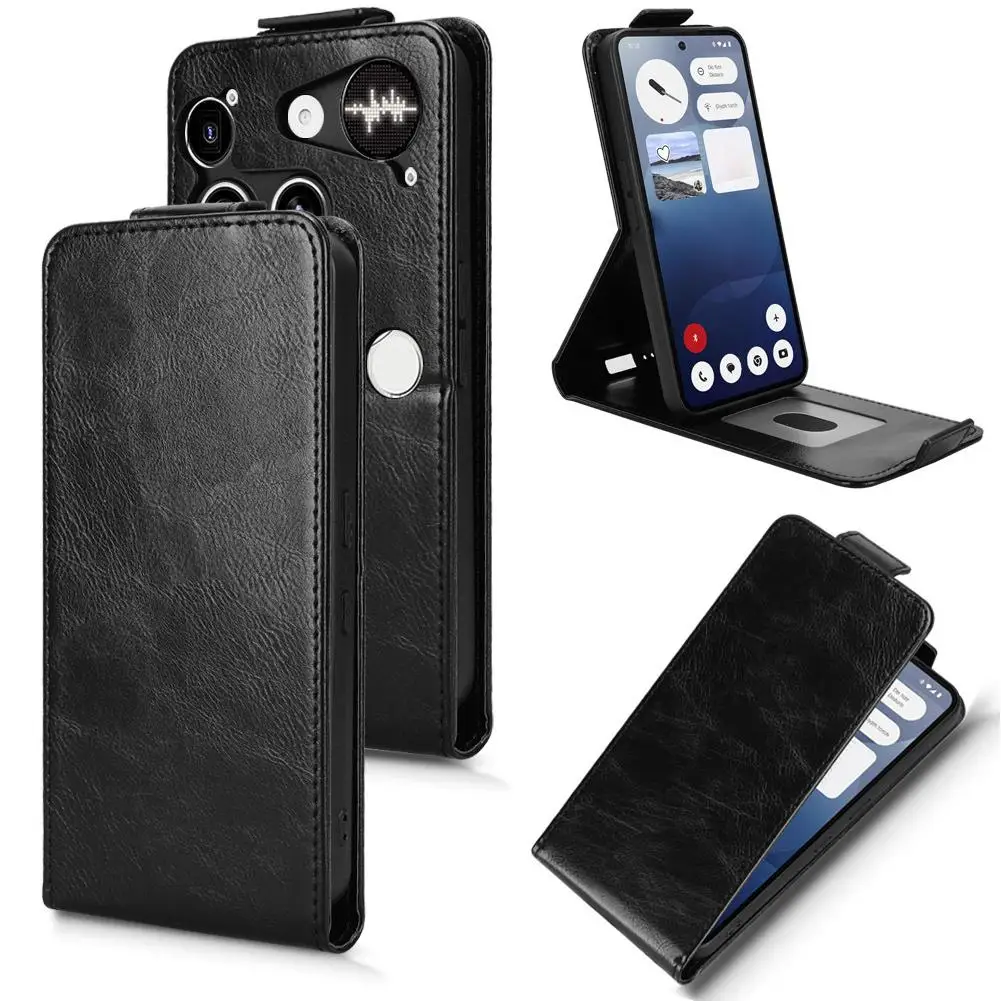 For Nothing Phone 3 Foldable Cover Protective Case Leather Shockproof Phone Case With Cards Storager For Nothing Phone 3