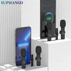 K11 Professional Wireless Lavalier Microphone, iPhone Microphone, iPad, Laptop, Android, Live Games, Video Recording, Interview, Business Mic 12 Main Sales Microphone Wireless for Mobile - №8