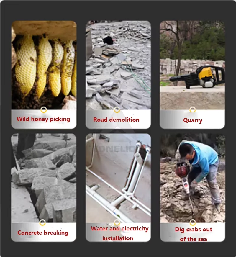 Electric Hammer Rock Drill Oil Hammer Drilling Machine Breaking Stone Crushed Electric Pick Tool Impact Drill view 6