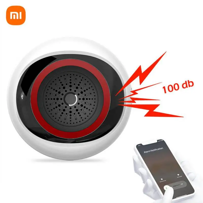 100DB Smart Sound And Light Alarm Two-in- Sensor Battery / Usb Dual Power Intelligent Linkage Smart Life