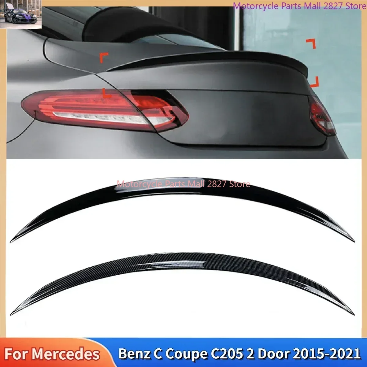 Car Rear Spoiler Wing Tail Wings Trunk Spoilers For Mercedes Benz C Coupe C205 2 Door 2015-2021 C43 C63 AMG C180 C200 C300 C350