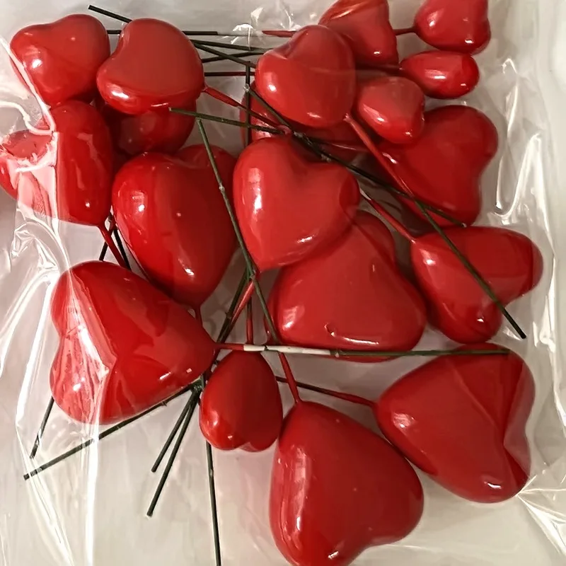 ديكور كعك ثلاثي الأبعاد على شكل قلب ، 20 ، ذهبي ، فضي ، وردي ، أزرق ، كرة ، عيد ميلاد سعيد ، تصنعه بنفسك ، علم كب كيك ، عيد ميلاد ، زفاف ، حفلة