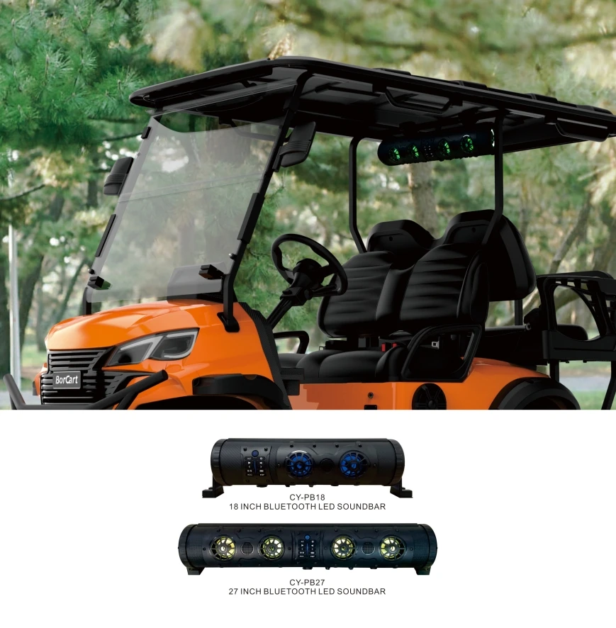 32 Inch RGB UTV Sound Bar with Bluetooth Waterproof Multicolor Lights for UTV ATV Golf Cart