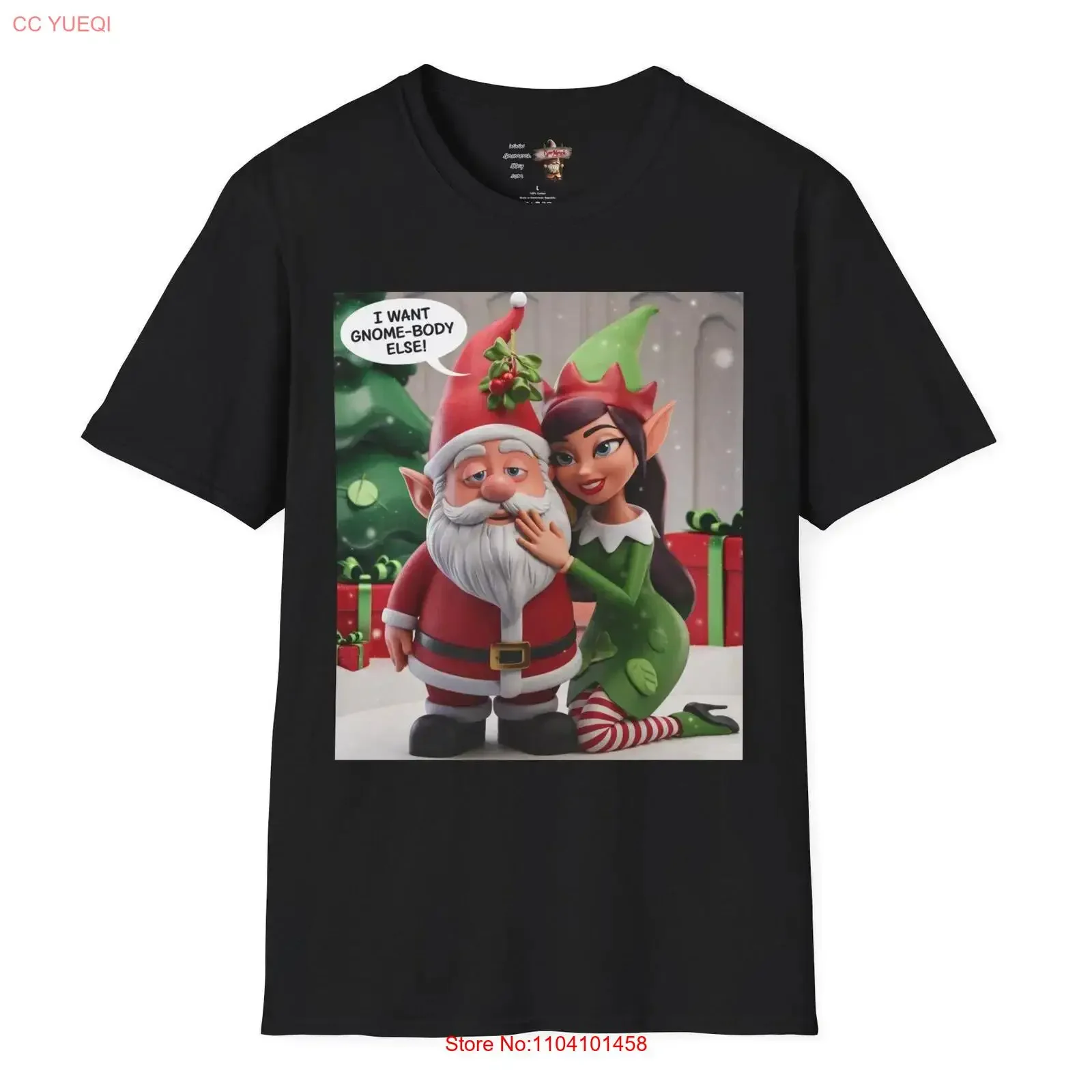 

I Want Gnome Body Else, милая очаровательная романтическая рождественская футболка для пар, винтажная стильная эластичная дизайнерская одежда