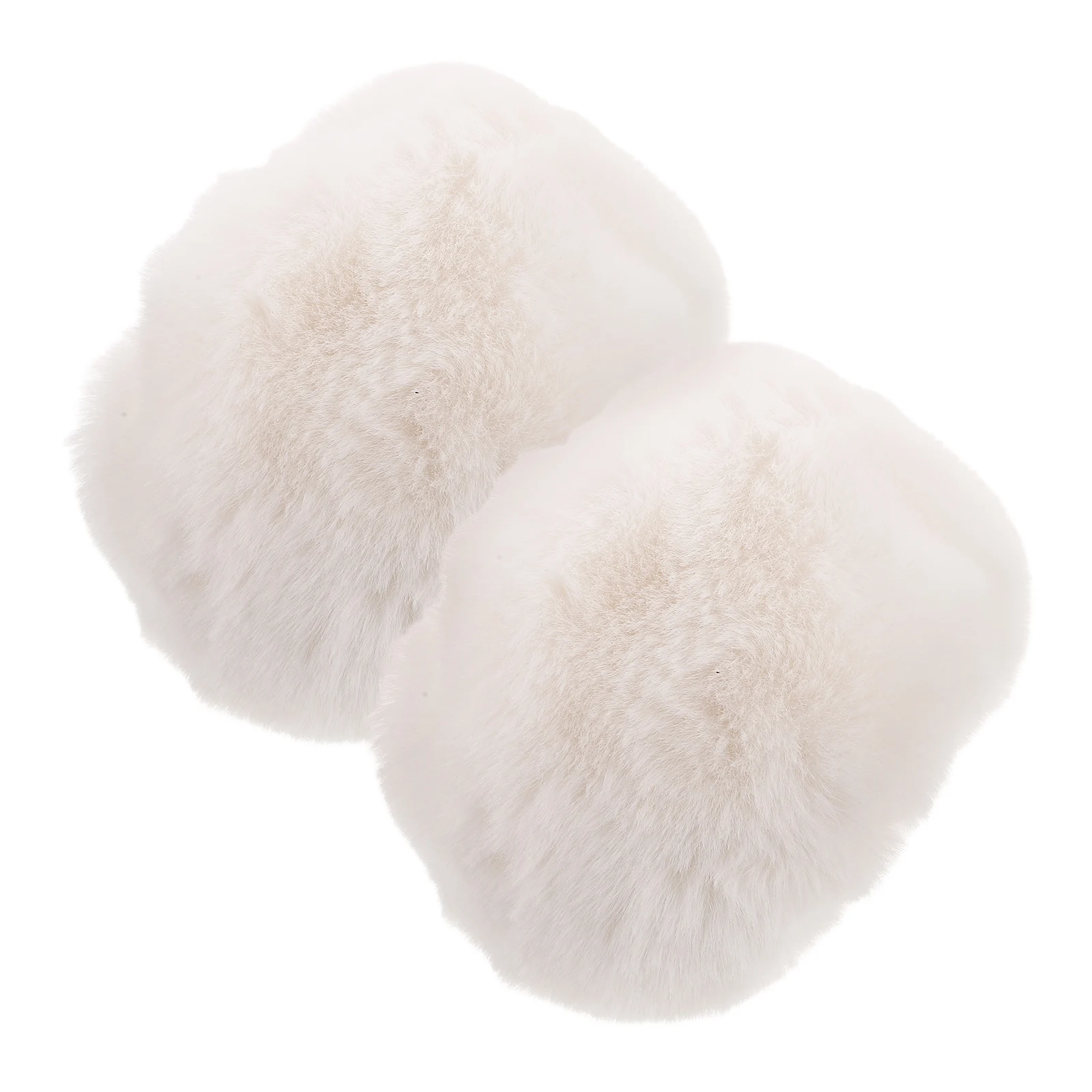 

Rabbit Hair Warming Bracelets Warmer Gloves Cuff Socks Faux Warmers Kids Ivory for Cuffs Woman