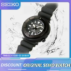 SEIKO Men's Watch PROSPEX Quartz Luminous Circular Dial  Men's Watch Sports Can Diving Watch Silicone Strap SNE537 Wristcatches