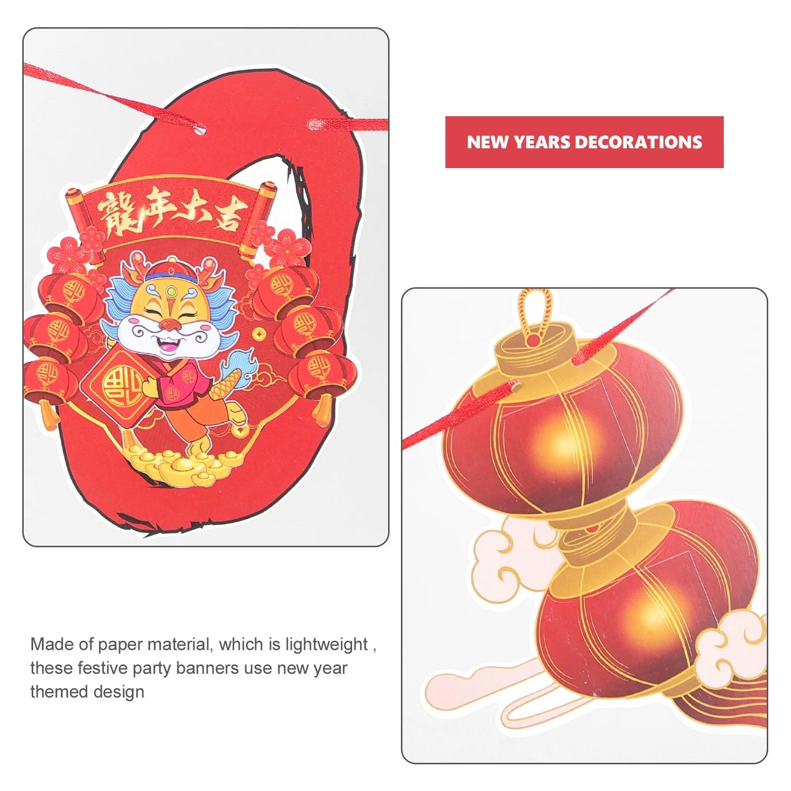 

1Set New Year Bunting Flags Hanging Banner Decor for New Year Eve Party Festival Yard Decoration Celebrating Flag Party Layout