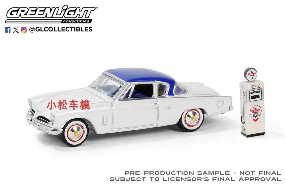 Greenlight 1:64 1954 Studebaker Commander Starliner Liga Modelo de Carro Brinquedo Colecionável Presente Lembrança Display Ornamento