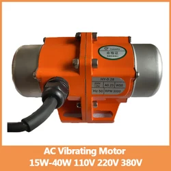 15W-40W 110V 220V 380V AC Vibrating Motor Aluminum Concrete Vibrator Single Phase Three Phase Adjustable Speed Vibrator