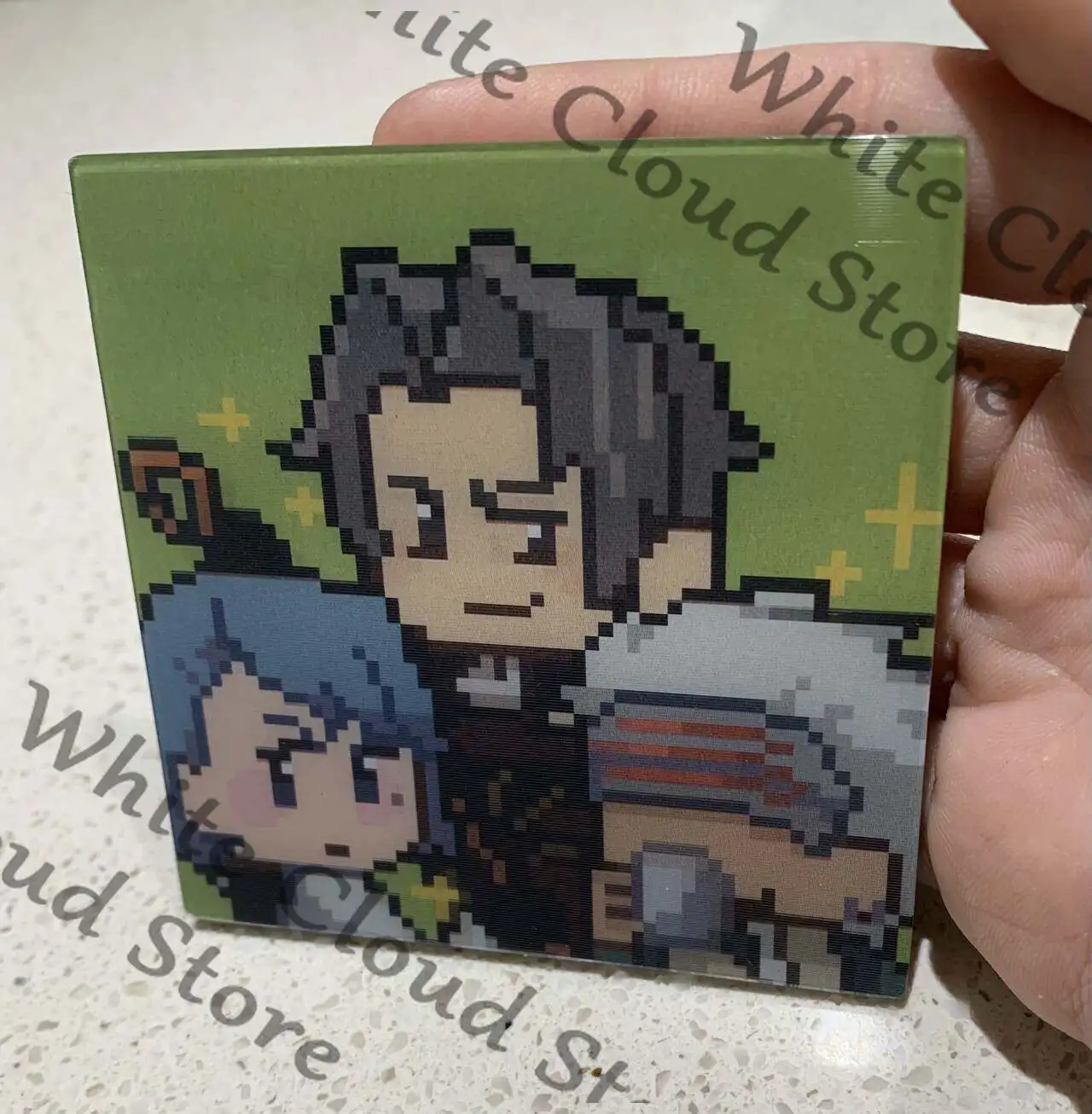 Aimant de réfrigérateur en acrylique à motif de dessin animé, merchandising Doujin, Cosplay Ace Attorney Phoenix Wright Miles Edgeworth, cadeaux