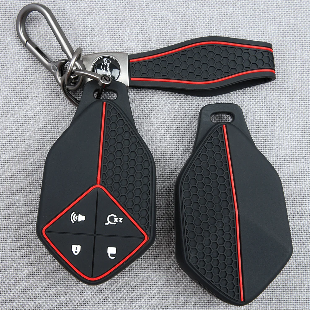 For Changan Deepal S7 S07 S09 SL03 S05 G318 2024 2025 Key Sleeve With Carabiner Textured Shock Absorbing Non Slip Grip Precise