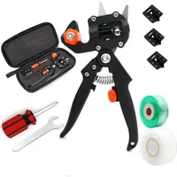 2-in-1 Grafting Tool Kit Garden Pruner Tools with Replacement Blades Plant Branch Vine Fruit Tree Cutting Tool Kits Scissors