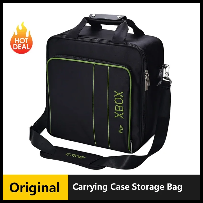 Carrying Case Storage Bag for Xbox Series X Portable Nylon Dust Guard Host Game Console Travel Controllers Proof Cover