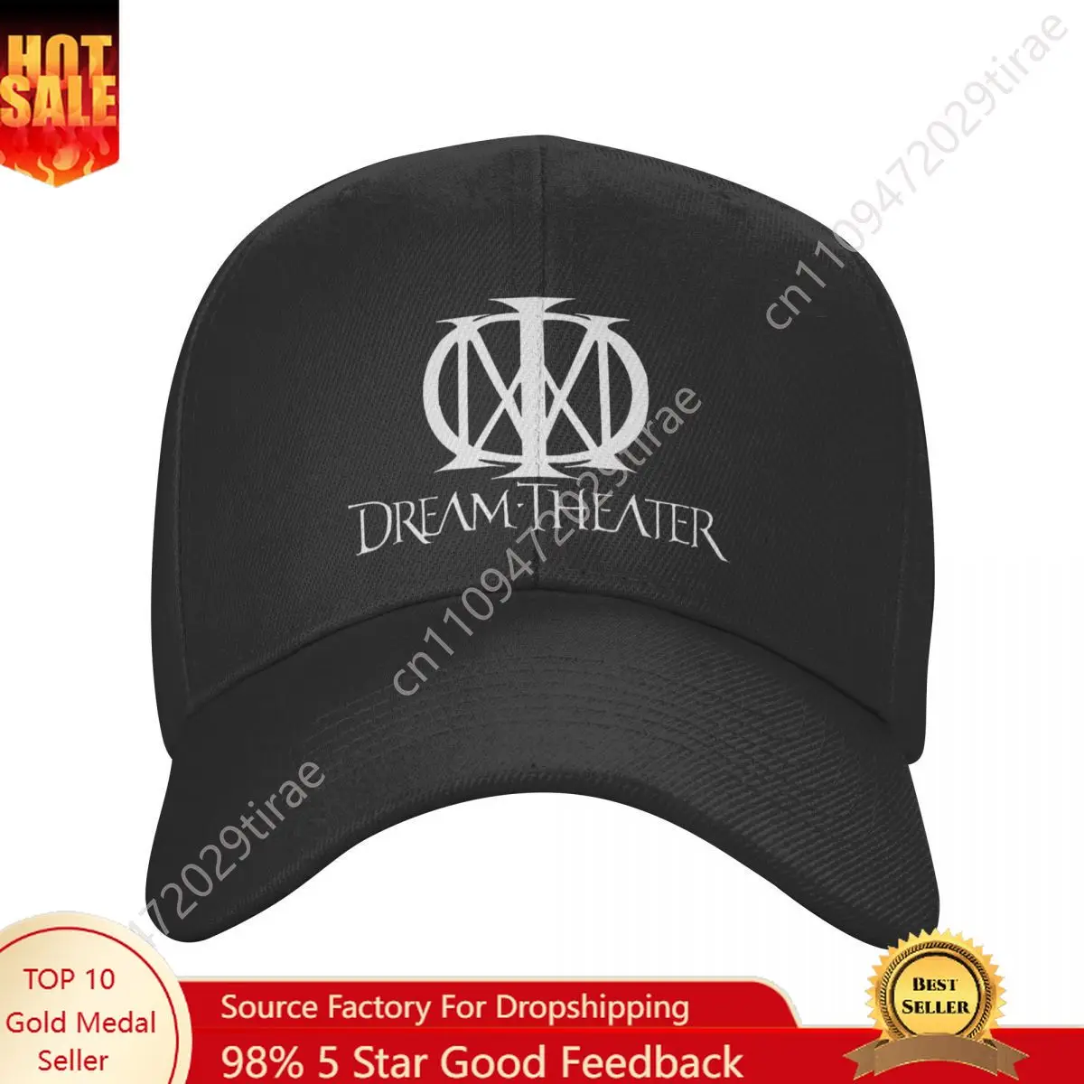 Rock Music Band Heavy Metal Hats Adult Vintage Dream Theater Hat Sun Caps Sun Hats Breathable Snapback Caps Baseball Caps Summer
