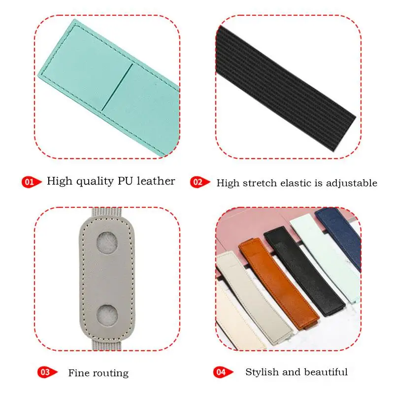 حامل قلم مرن دفتر حامل قلم مرن قابل للتعديل انفصال الحال بالنسبة للسفر مكان العمل المجلدات المدرسية غلاف فني المجلات