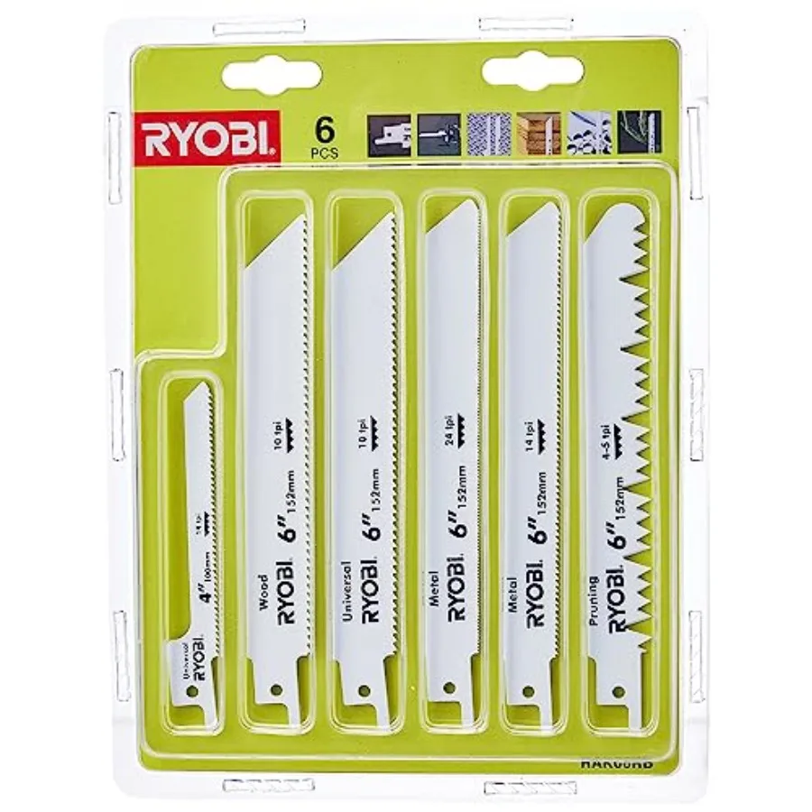 

RAK06RB Reciprocating Saw Blade Set 6 Piece