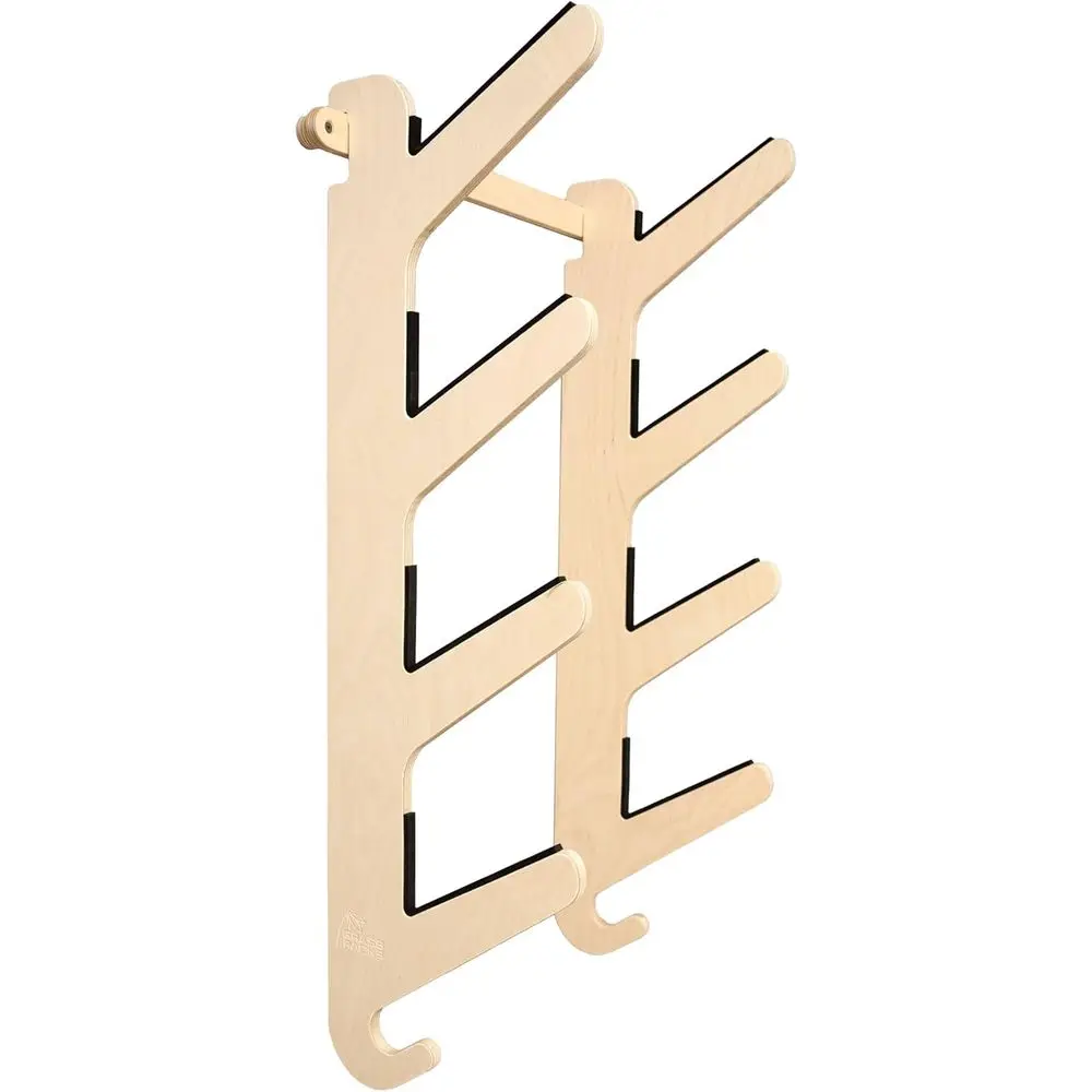 

Bamboo and Birch Wall-Mounted Skateboard Rack - Molokai Series