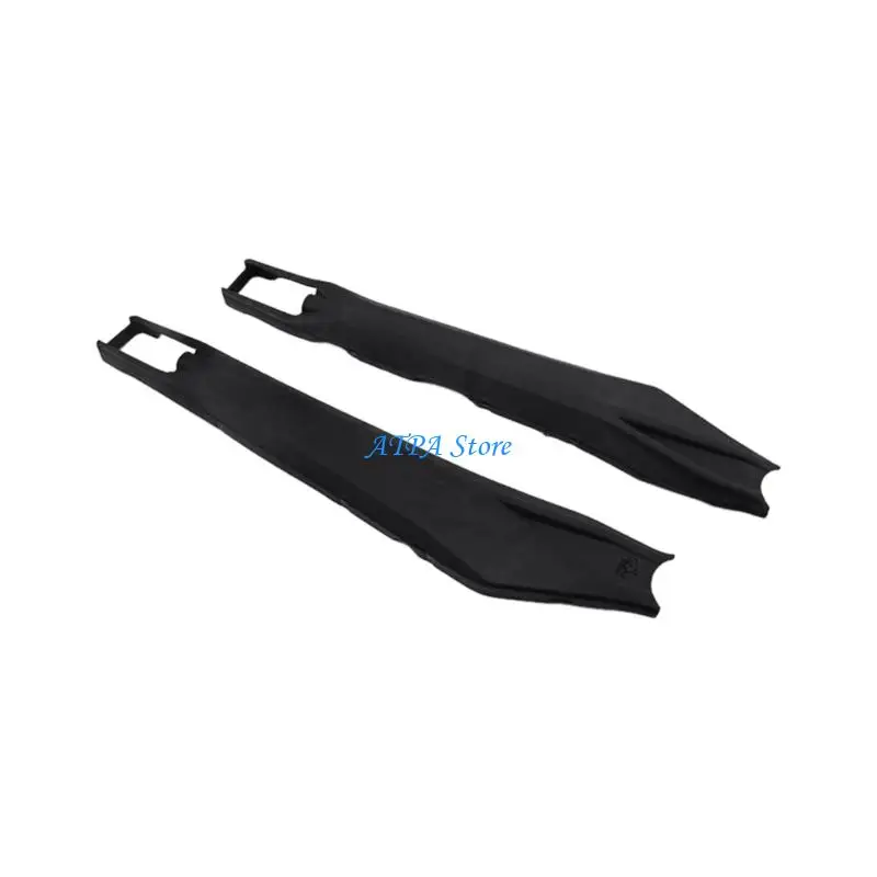 U13C Dirt Bike Rear Swingarm Cover Pair Swing Arm Protector, Black Nylon Side Guards with Long Profile, Rear Arm Area Coverage
