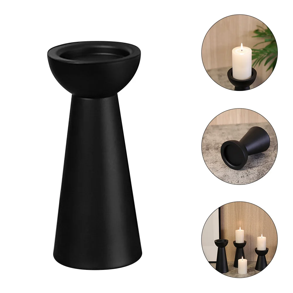 

Iron Candlestick Retro Vintage Metal Holder Wedding Party Desktop Adornment Candlestick Decoration Metal Holder