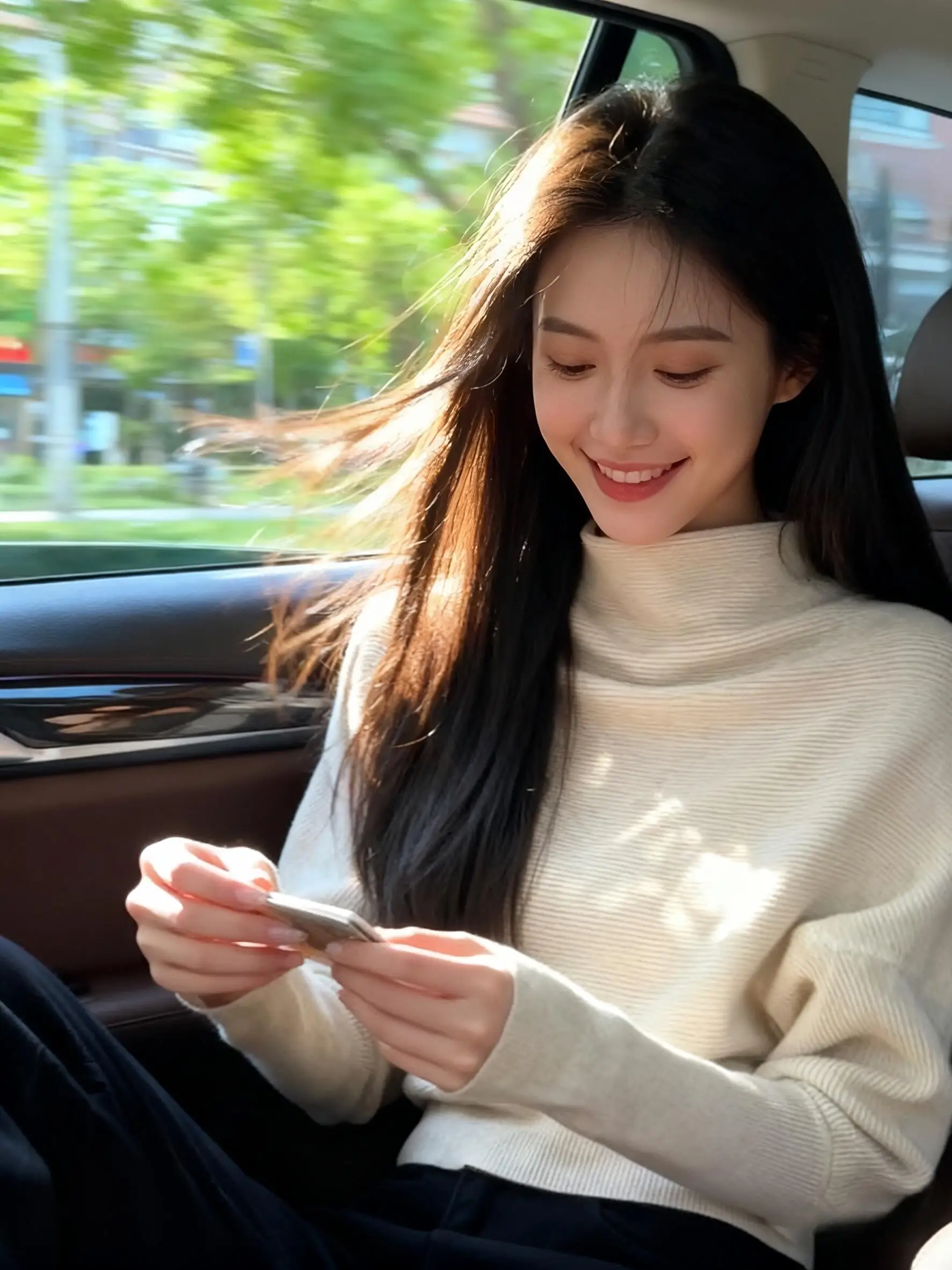 

Свободный вязаный свитер с рукавами «летучая мышь» и высоким воротником для женщин, новинка весны, в корейском стиле, повседневный, удобный базовый топ