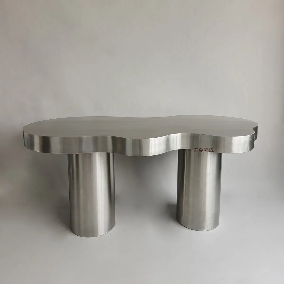 Light luxury coffee table Italian stainless steel designer cloud coffee table modern simple creative store display stand
