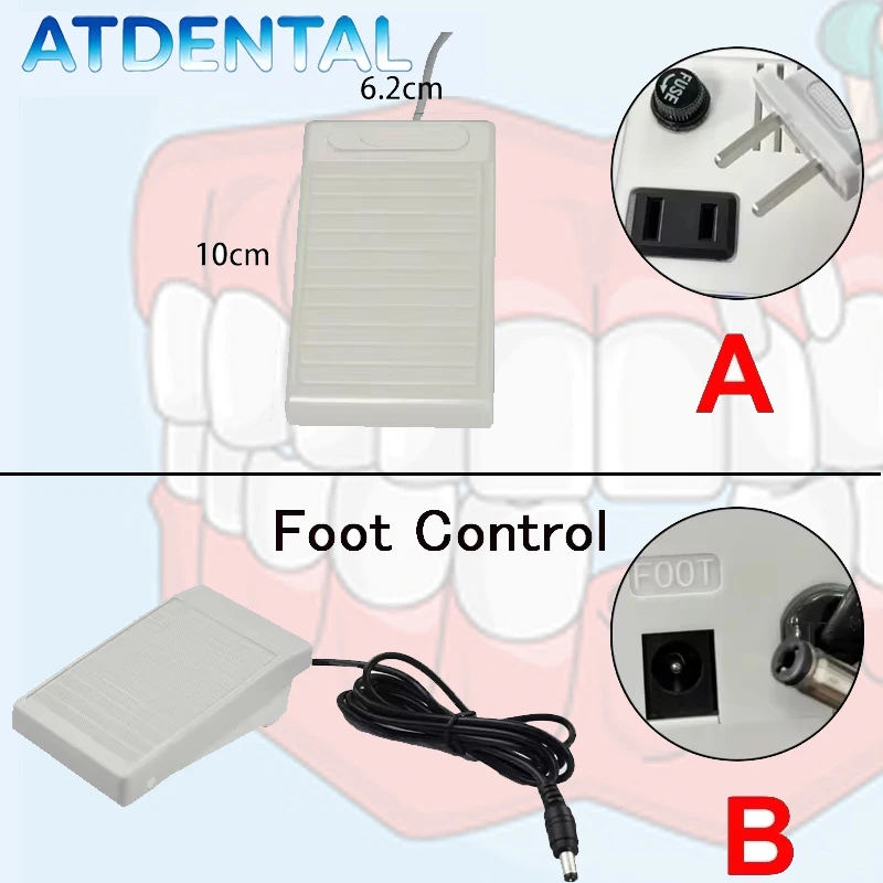 Marathon Motor Micromotor, SMT Electric Motor with Switch & Dental Foot Control for Clinic & Lab Marathon System Use