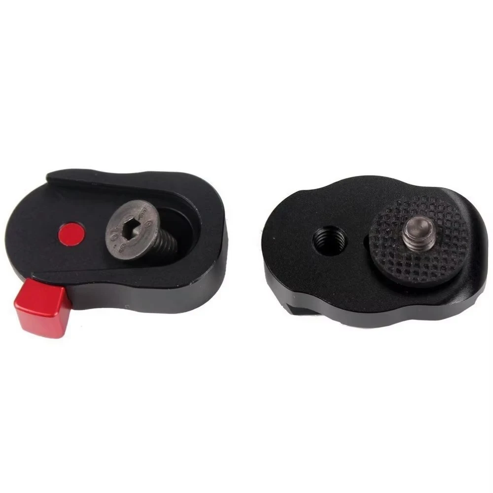 Sistema de placa de liberación rápida en miniatura de 1/4" para cualquier soporte de zapata, soporte de brazo mágico articulado o trípode, placa de tornillo de 1/4, 1/4-20